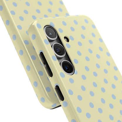 Third Coast – Yellow & Blue Polka Dots Phone Case