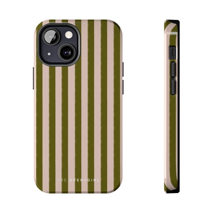 Green & Pink Stripes IPhone Case