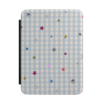 Whimsy Stars Kindle Case Pale Blue