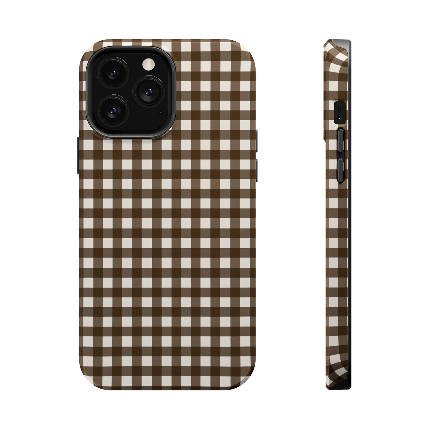 Brown Gingham Phone Case