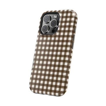 Brown Gingham Phone Case