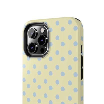 Third Coast – Yellow & Blue Polka Dots Phone Case