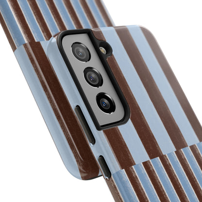 January Blue & Brown Phone Case