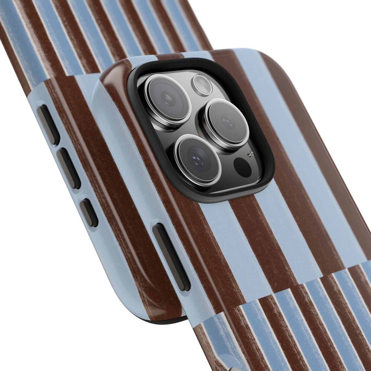 January Blue & Brown Phone Case