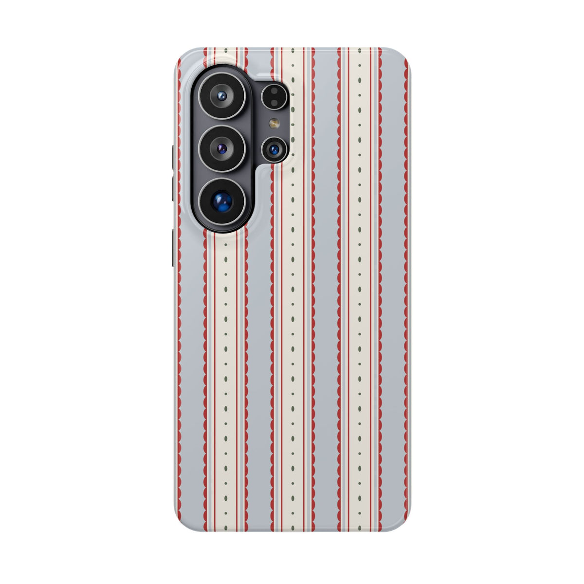 Blue Scalloped Lines Phone Case