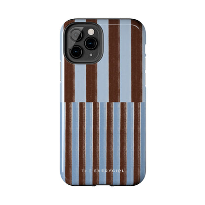 January Blue & Brown Phone Case