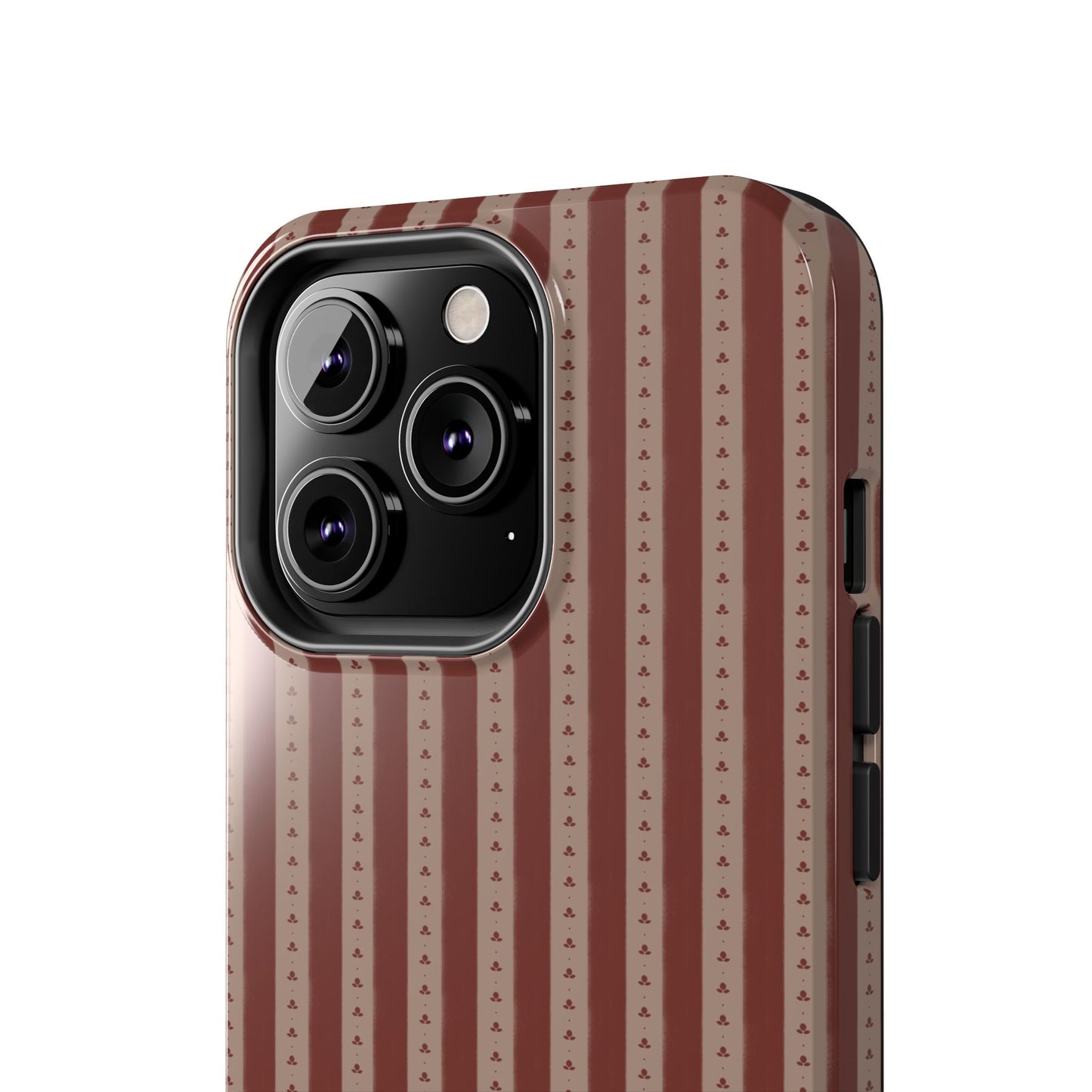 Muted Red Stripe IPhone Case