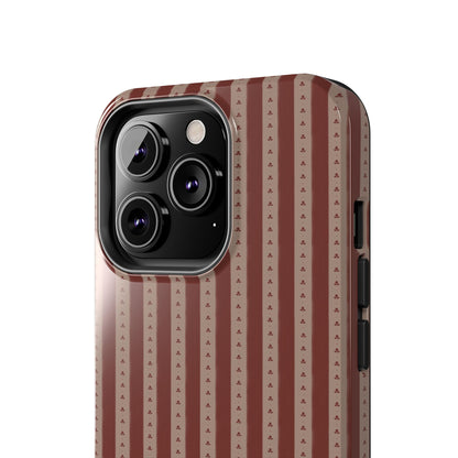Muted Red Stripe IPhone Case