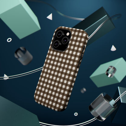 Brown Gingham Phone Case