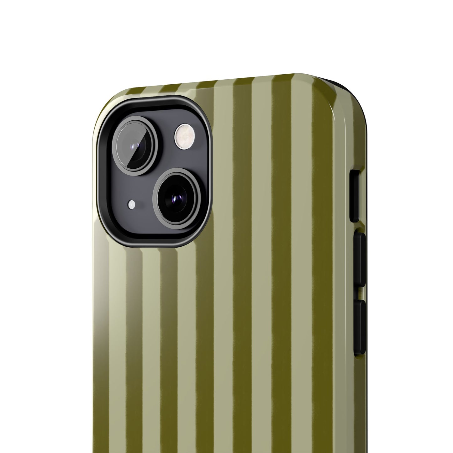 Tone on Tone Green Stripes IPhone Case