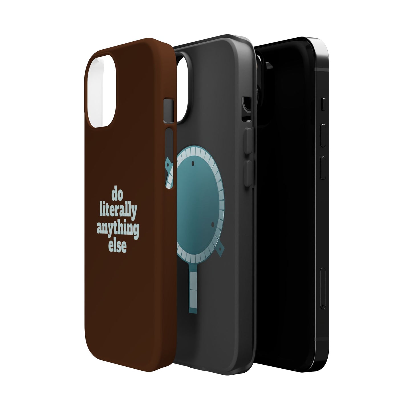 Do Literally Anything Else Brown & Blue Phone Case