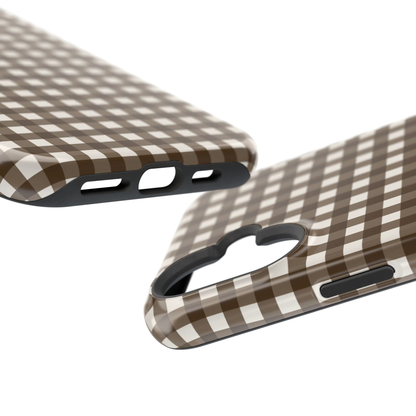 Brown Gingham Phone Case