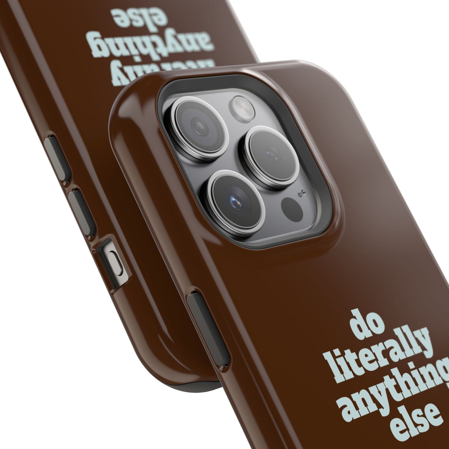 Do Literally Anything Else Brown & Blue Phone Case