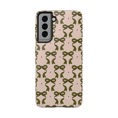 Pink & Green Bows IPhone Case