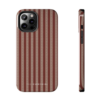 Muted Red Stripe IPhone Case