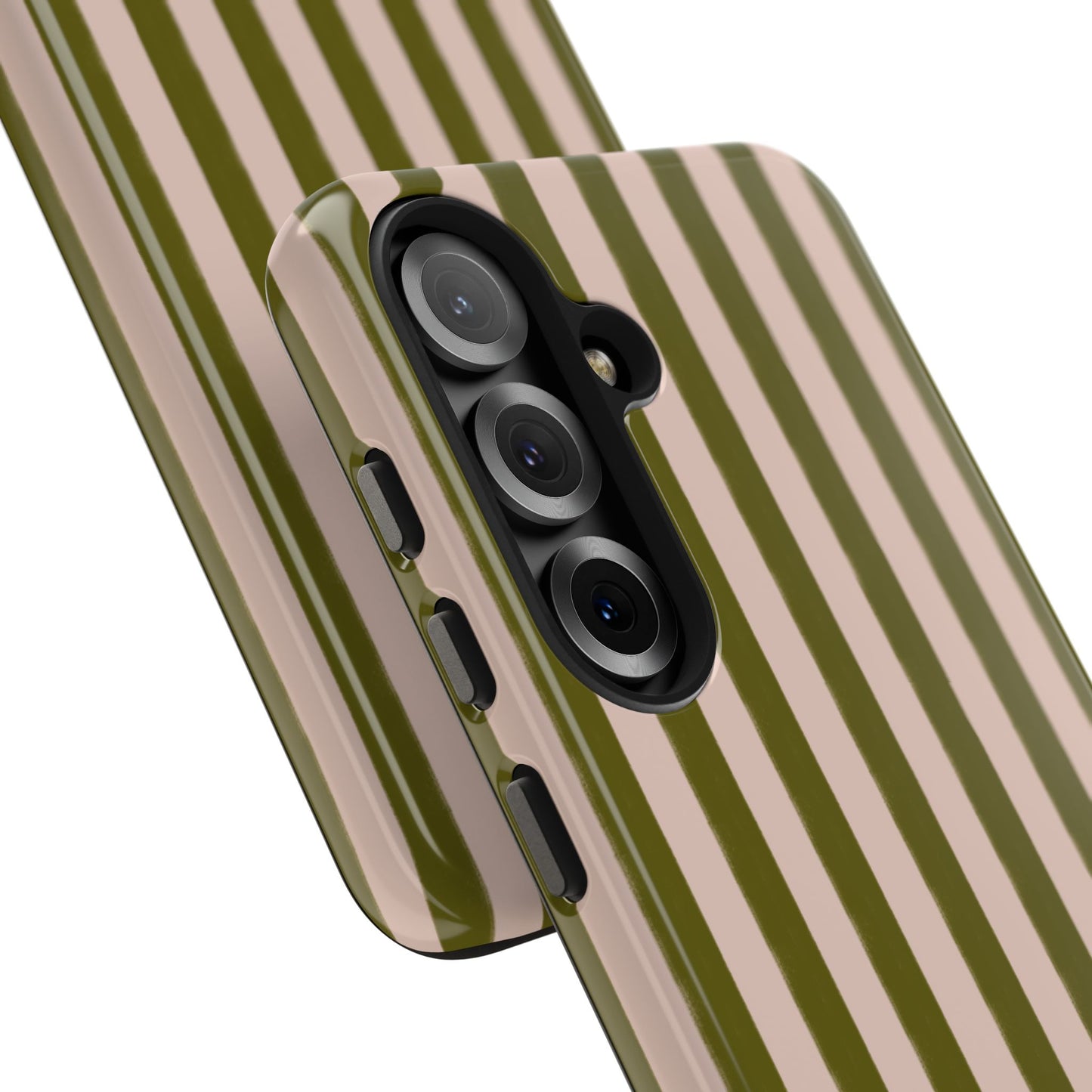 Green & Pink Stripes IPhone Case