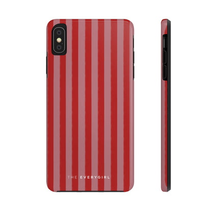 Red & Pink Stripes IPhone Case