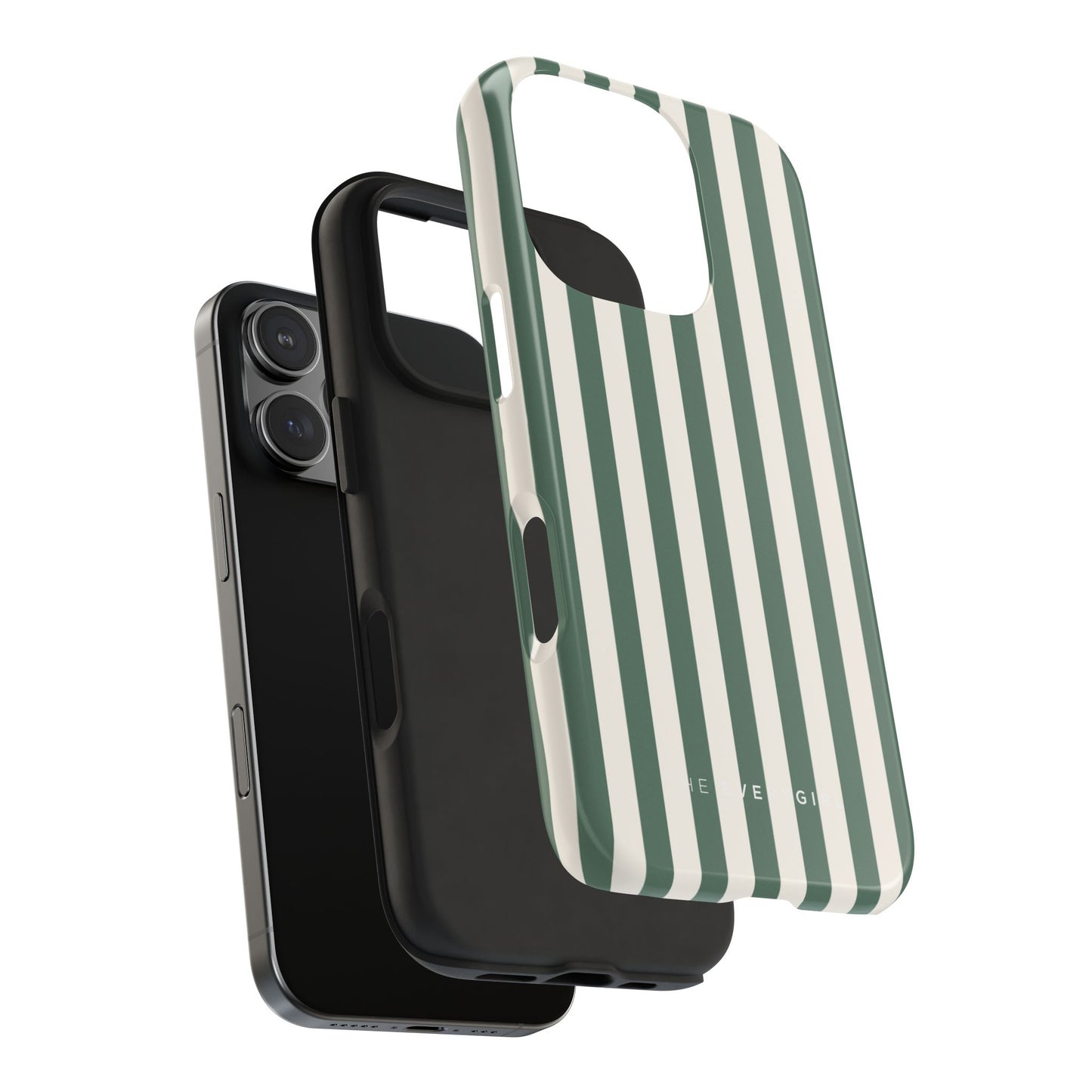 Green Cabana Stripe Phone Case