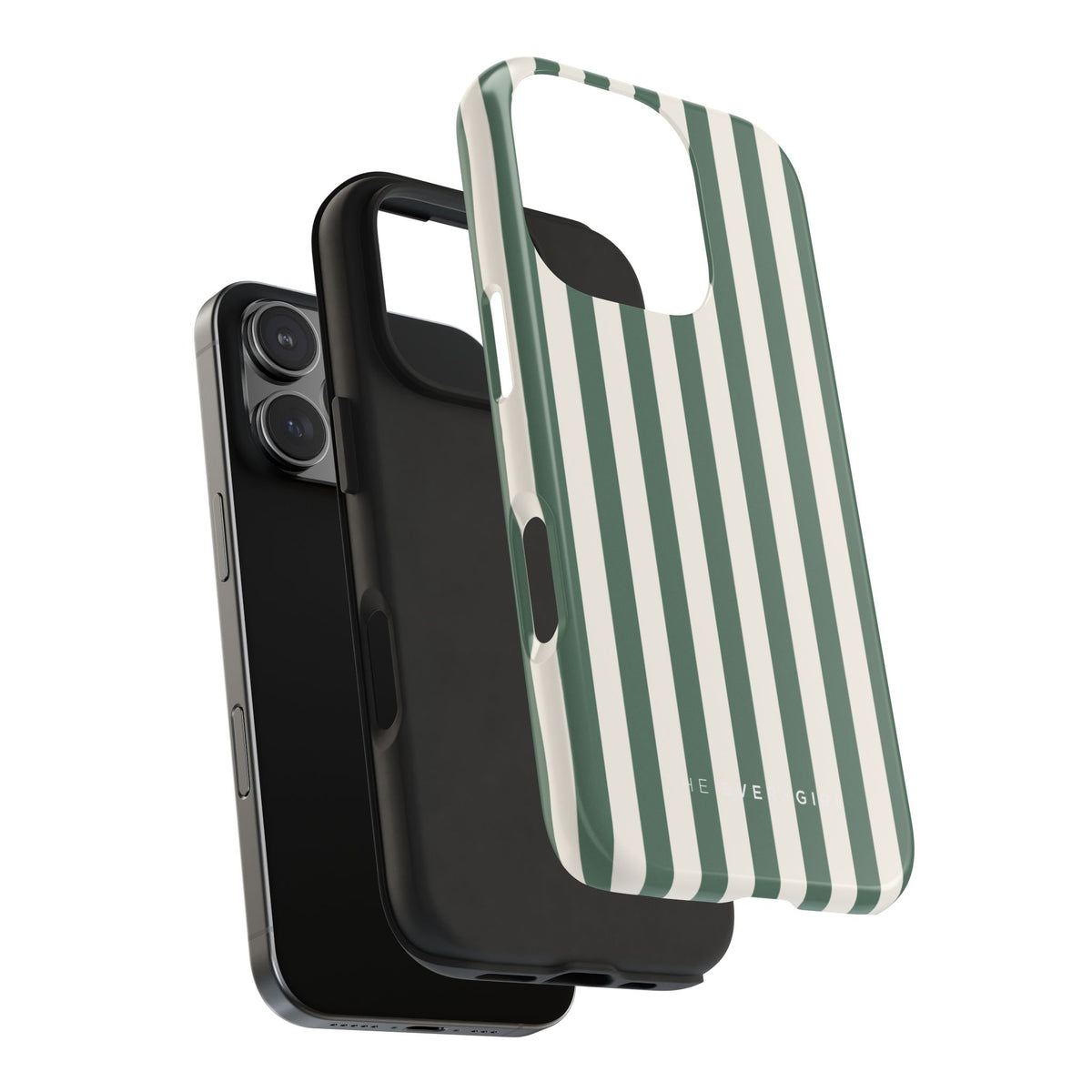Green Cabana Stripe Phone Case