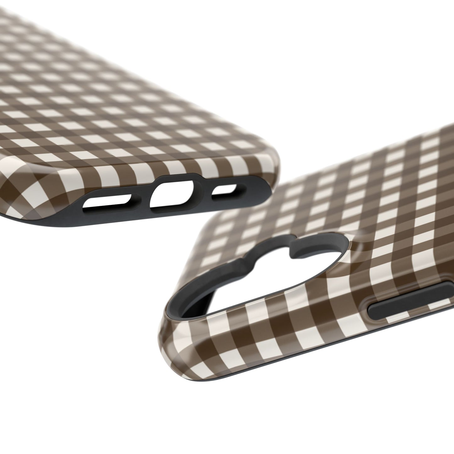 Brown Gingham Phone Case