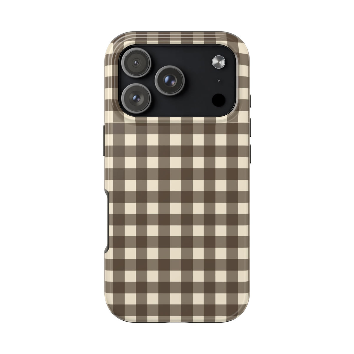 Brown Gingham Phone Case