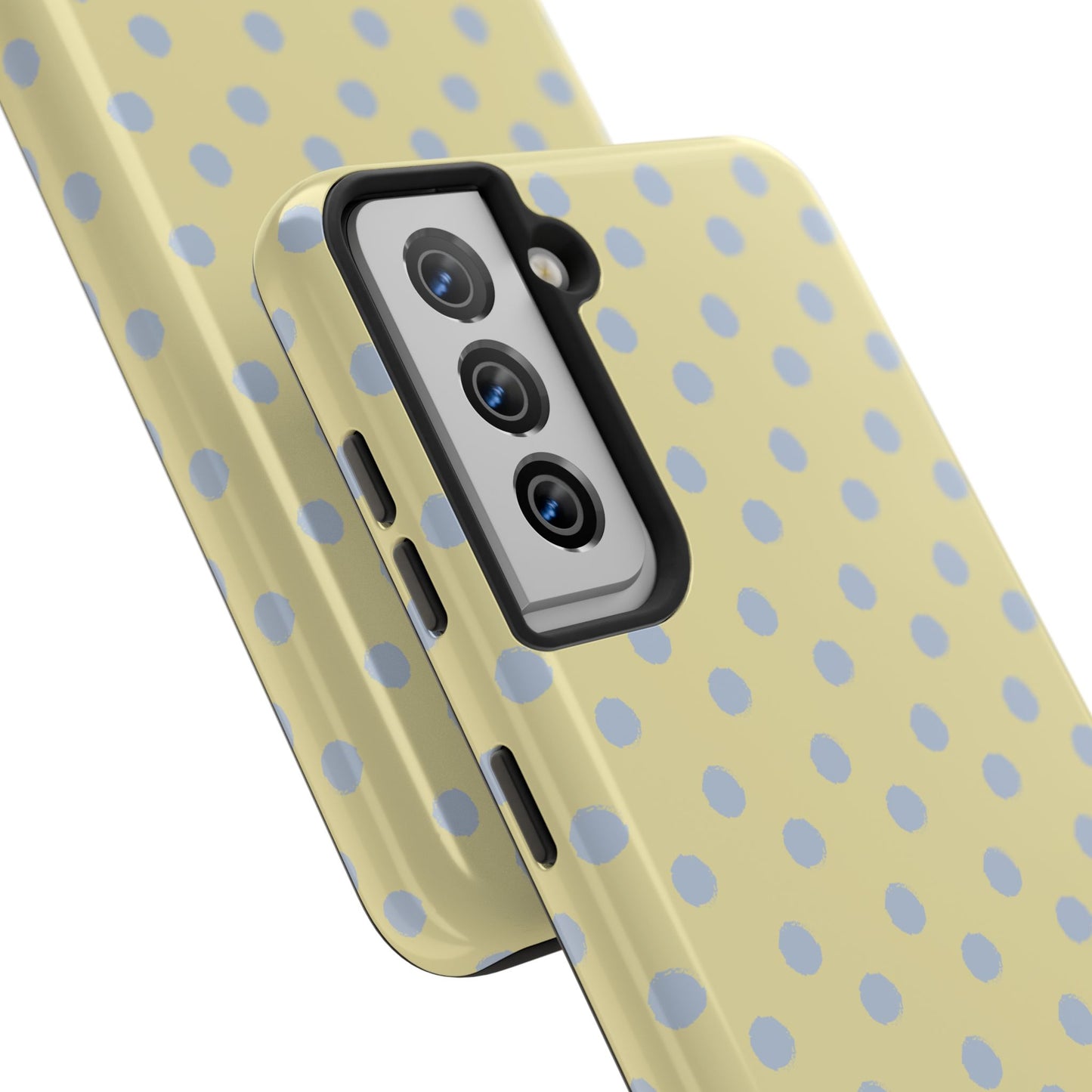 Yellow & Blue Polka Dots Phone Case