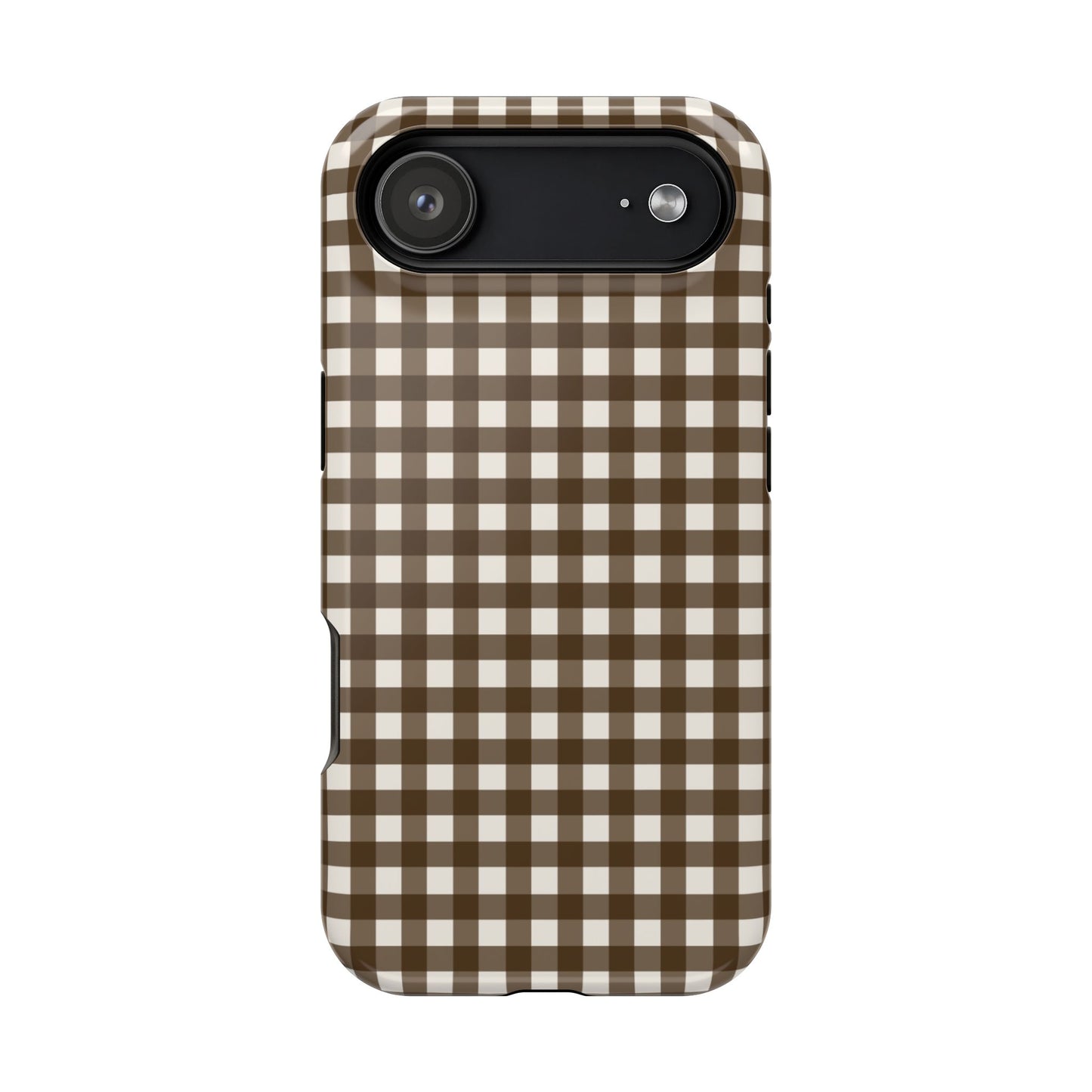 Brown Gingham Phone Case