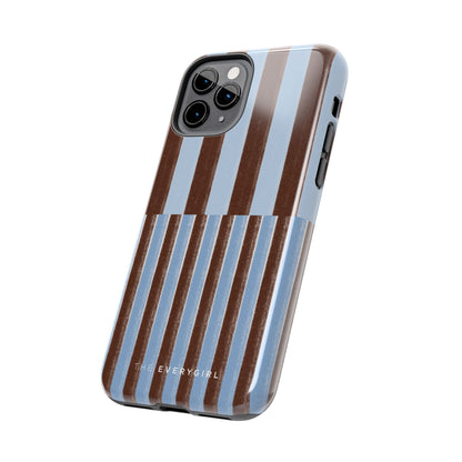 January Blue & Brown Phone Case