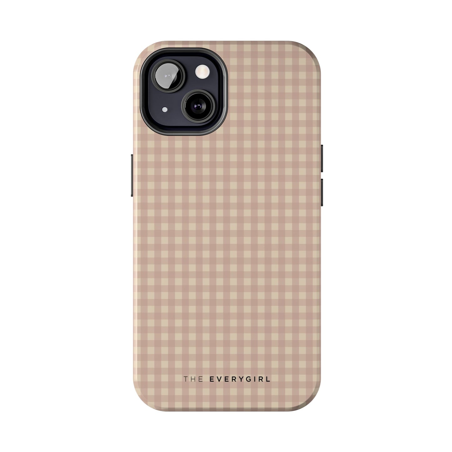 Neutral Blush Gingham IPhone Case