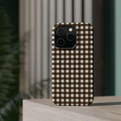 Brown Gingham Phone Case