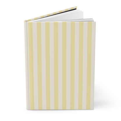 Butter Yellow Stripped Journal