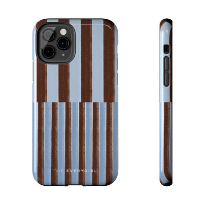 January Blue & Brown Phone Case