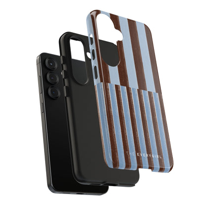 January Blue & Brown Phone Case