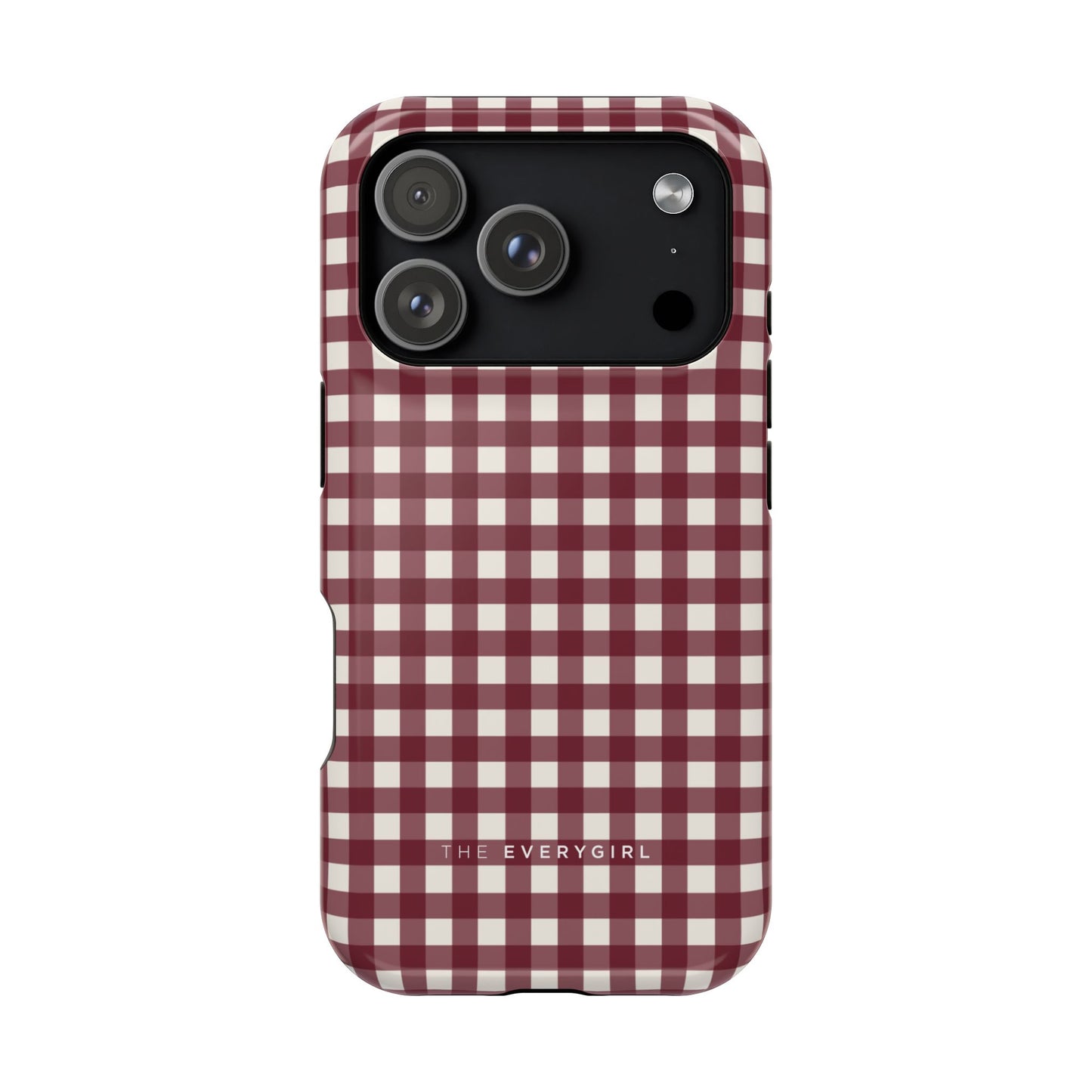 Burgundy Gingham Phone Case