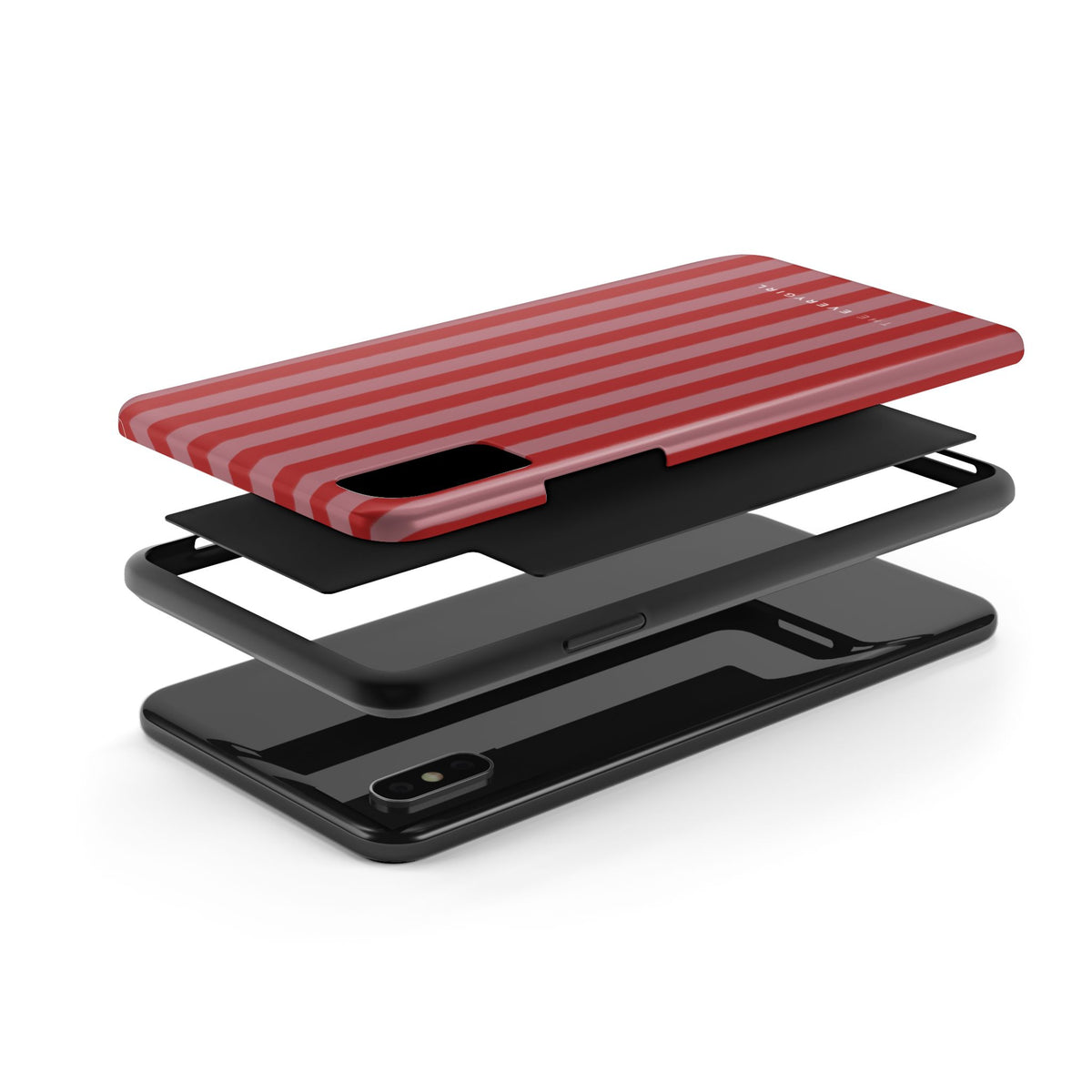 Red & Pink Stripes IPhone Case