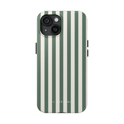 Green Cabana Stripe Phone Case