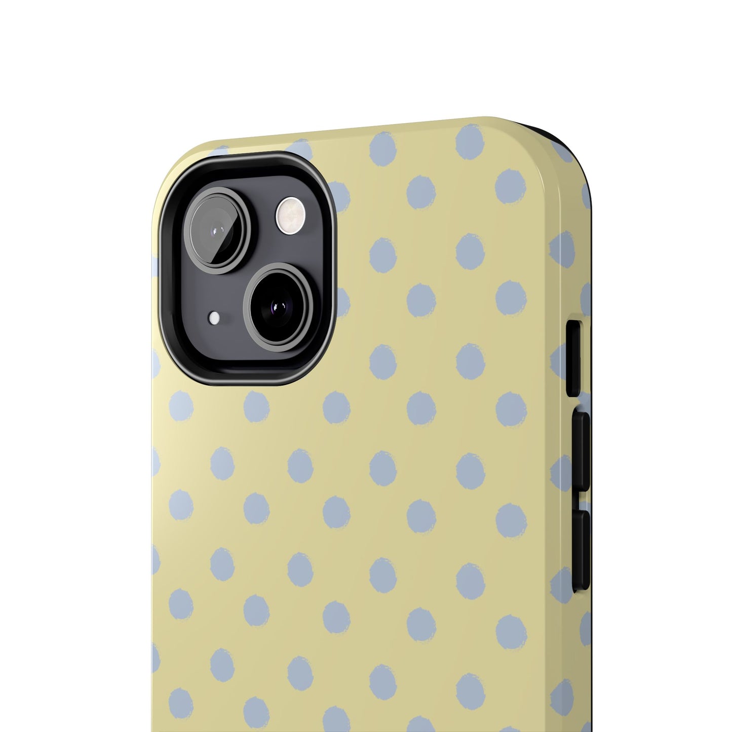 Yellow & Blue Polka Dots Phone Case
