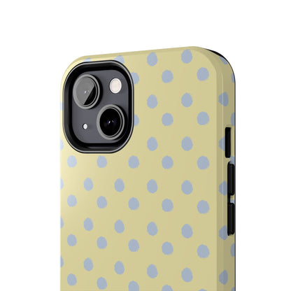 Yellow & Blue Polka Dots Phone Case