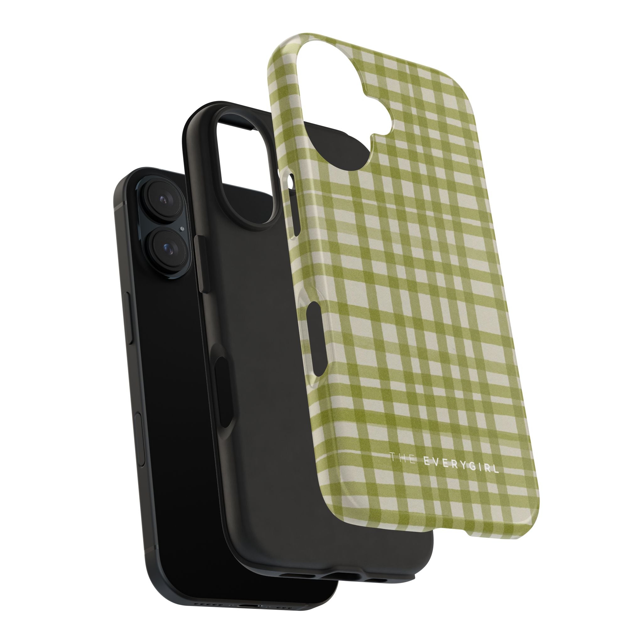 Green Gingham Phone Case