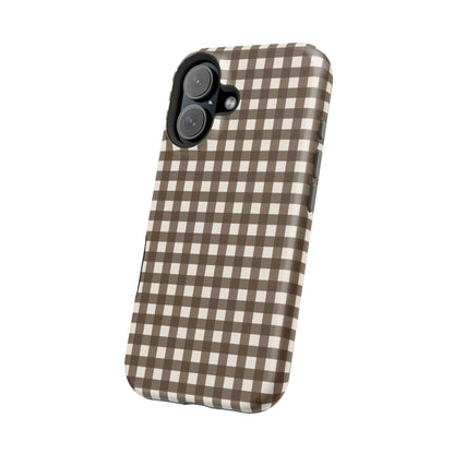 Brown Gingham Phone Case