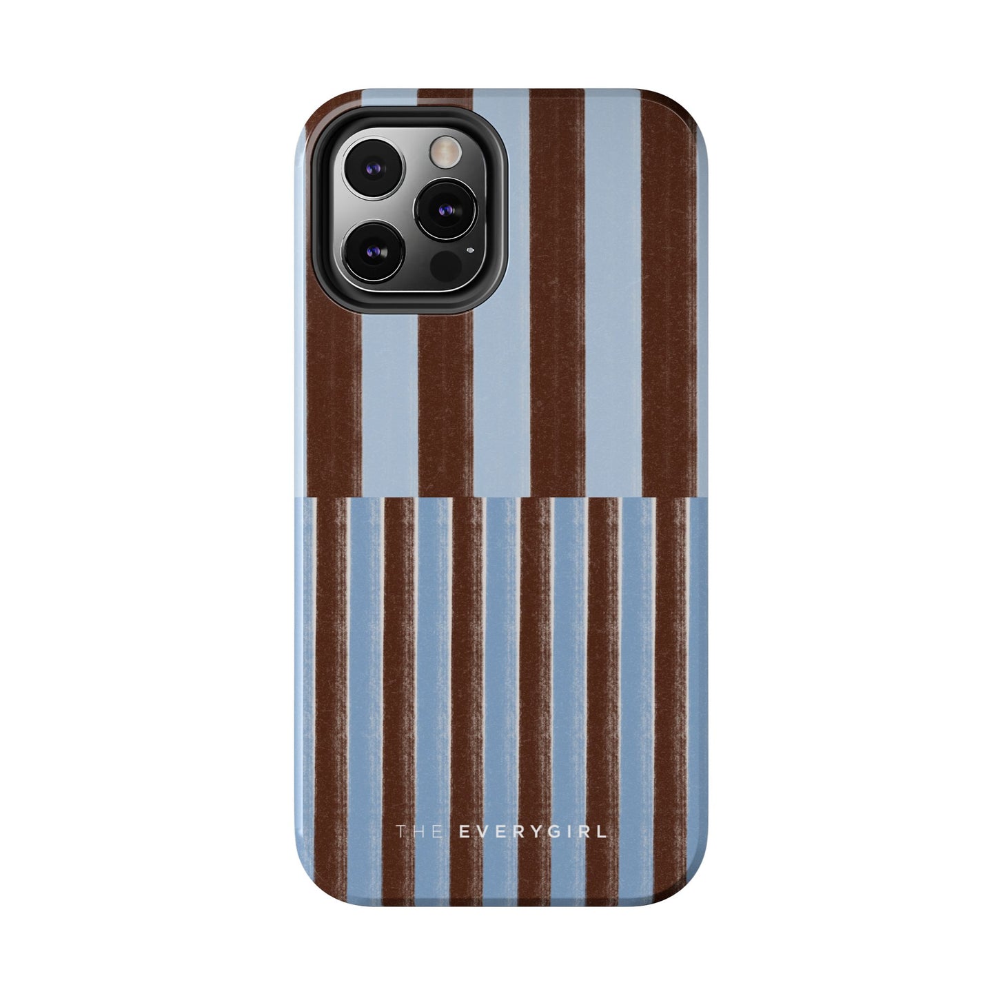 January Blue & Brown Phone Case
