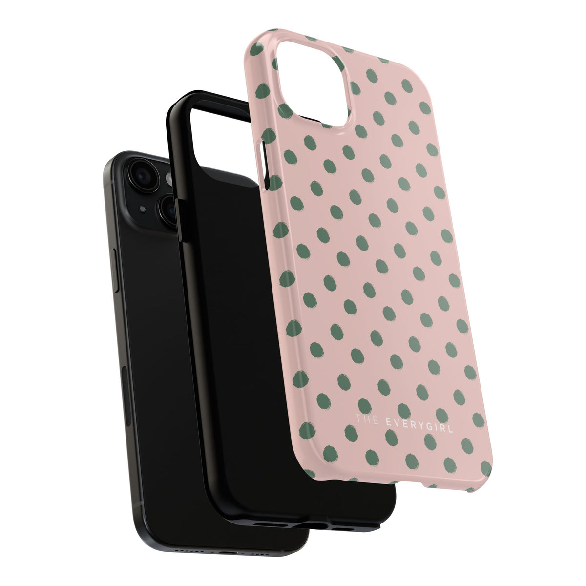 Pink & Green Polka Dots Phone Case