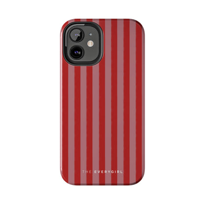 Red & Pink Stripes IPhone Case