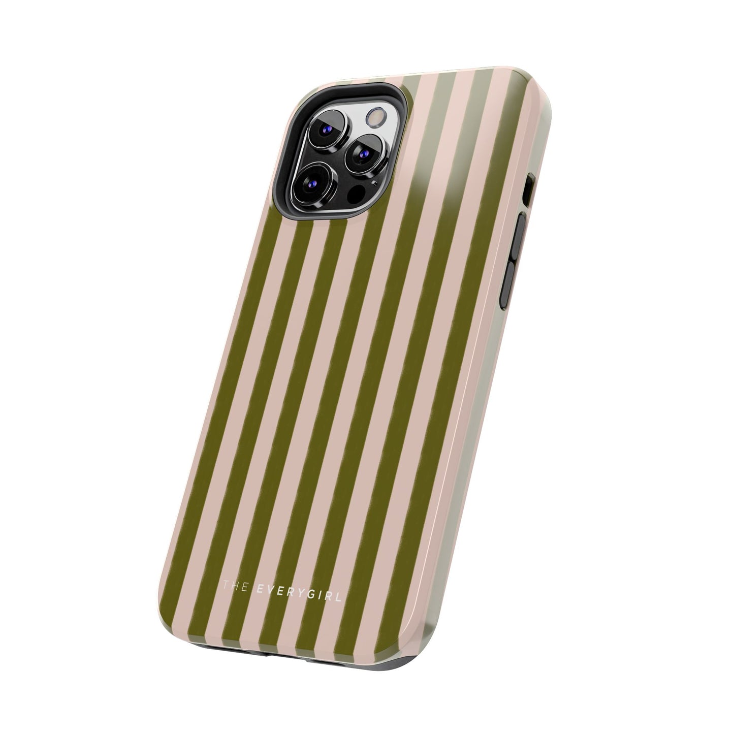 Green & Pink Stripes IPhone Case