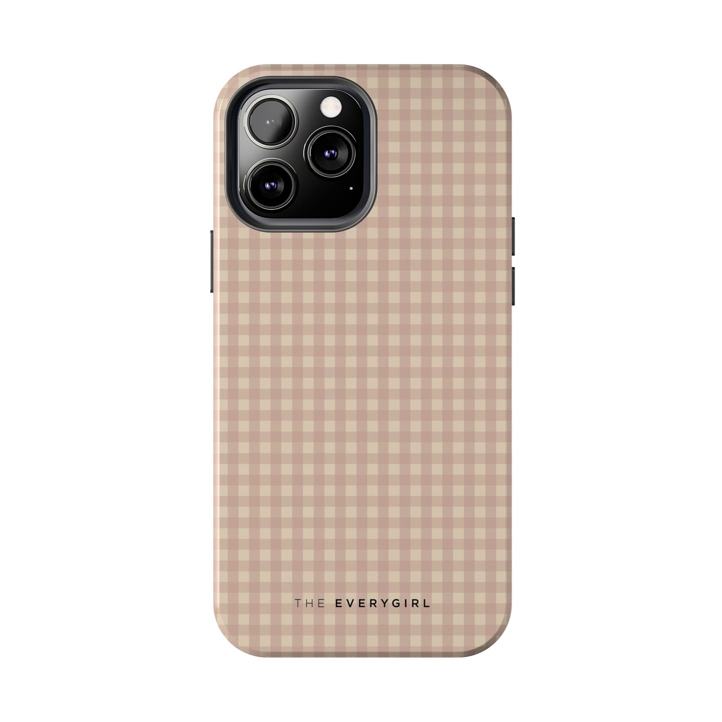 Neutral Blush Gingham IPhone Case