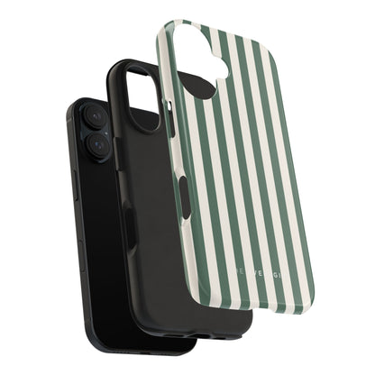 Green Cabana Stripe Phone Case