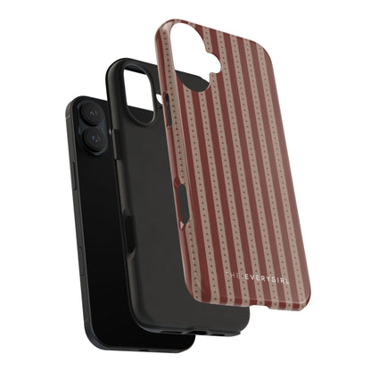 Muted Red Stripe IPhone Case