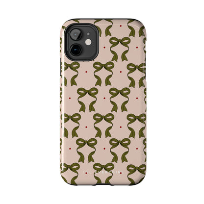 Pink & Green Bows IPhone Case