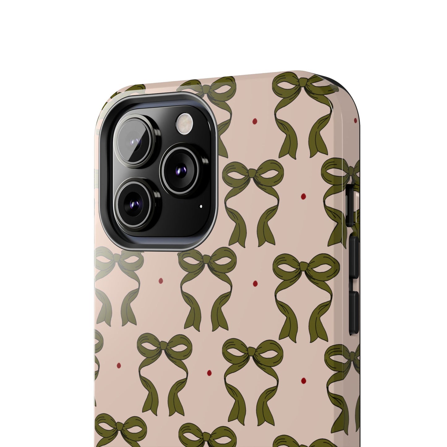 Pink & Green Bows IPhone Case