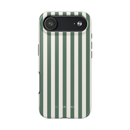 Green Cabana Stripe Phone Case